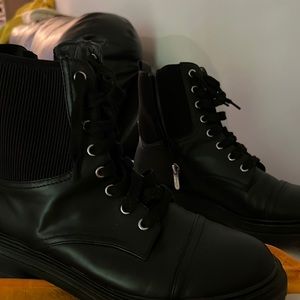 New Circus By Sam Edelman Women's Shoes Giovanny Black Combat Boots